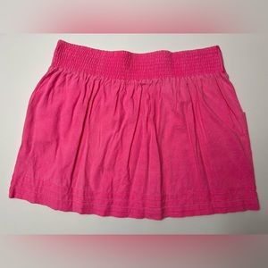 Hot Pink Linen Maurice’s Mini Skirt XL